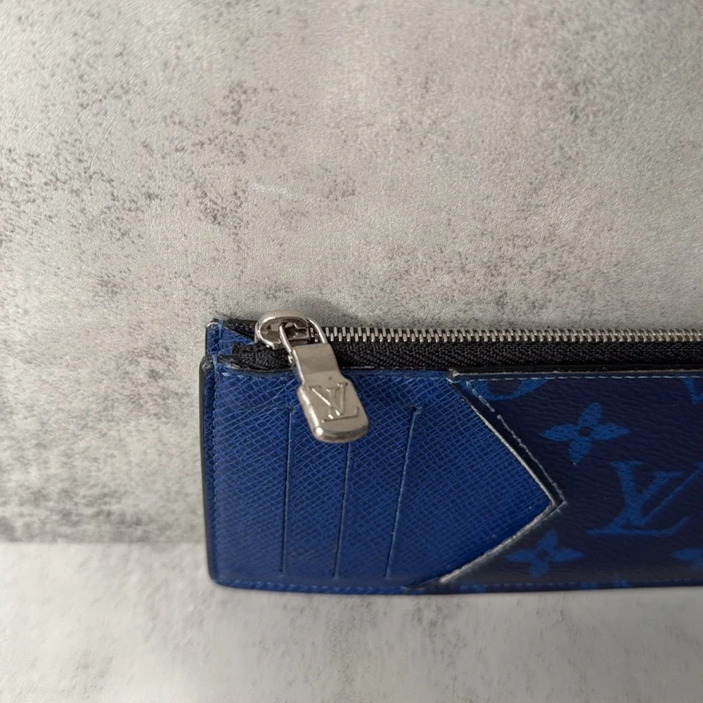 Louis Vuitton Blue Monogram Card Holder - Picture 3 of 5